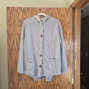 Gray Women's Hooded Jacket
